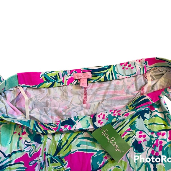 NWT Lilly Pulitzer Small Fawcett Off The Shoulder Dress in Early Bloomer - Picture 10 of 16